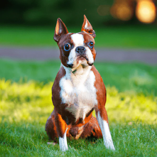 Red Boston Terrier